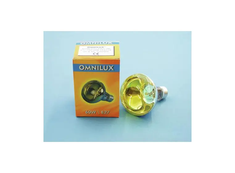 Omnilux R80 230V/60W E-27 yellow 